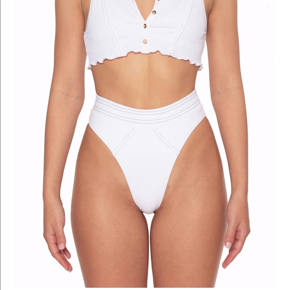 Heart of Sun White Bikini bottoms
